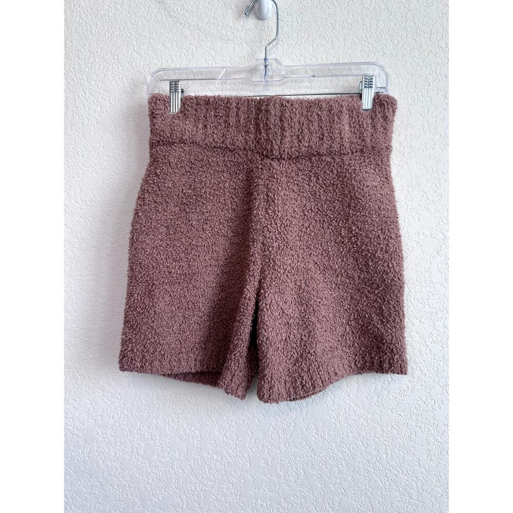 SKIMS Cozy Knit Shorts Brown High Rise Short size S/M